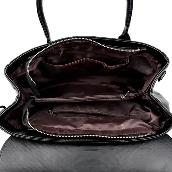 Elegant Crocodile Boston Bag - Image 2