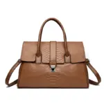 Elegant Crocodile Boston Bag