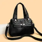 Soft leather elegant women handbag - Image 10