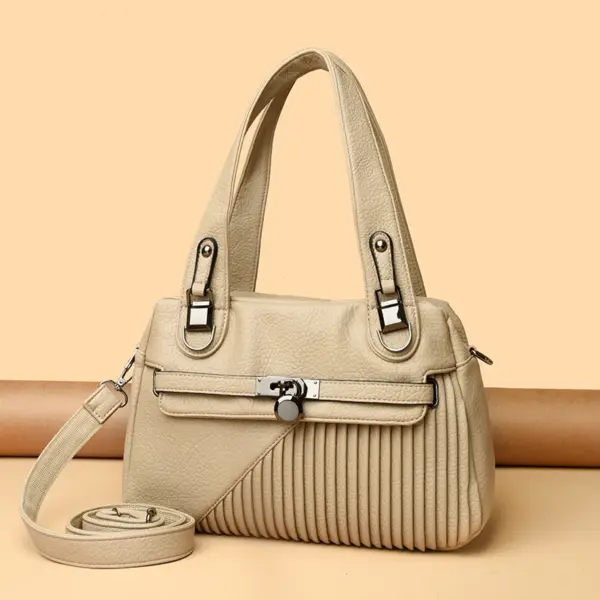 Soft leather elegant women handbag - Image 14