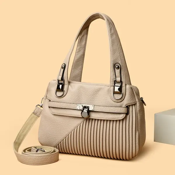 Soft leather elegant women handbag - Image 16