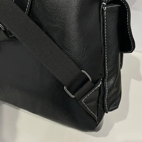 Stylish vintage leather backpack - Image 8