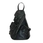 Stylish vintage leather backpack