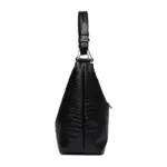 Vintage crocodile large capacity shoulder tote bag - Image 7