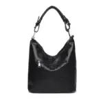 Vintage crocodile large capacity shoulder tote bag - Image 8