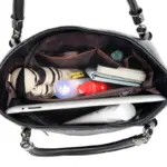 Elegant crocodile style shoulder tote bag - Image 3