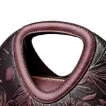Flower Embossed Vintage Women Handbag - Image 3