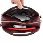 Flower Embossed Vintage Women Handbag - Image 17
