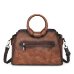 Premium Vintage Women's Handbag with Round Top Handle - Image 13