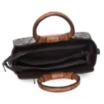 Premium Vintage Women's Handbag with Round Top Handle - Image 22