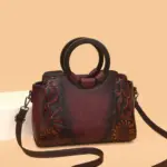 Vintage Women’s Handbag with Round Top Handle - Image 19