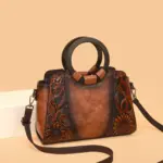 Vintage Women’s Handbag with Round Top Handle - Image 21