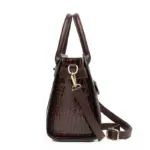 Vintage crocodile pattern designer handbag - Image 10