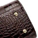 Vintage crocodile pattern designer handbag - Image 13