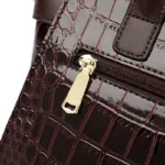 Vintage crocodile pattern designer handbag - Image 15