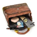 Vintage embossed pattern women handbag - Image 21
