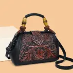 Carved Garden Rope-Handle Satchel - Image 3