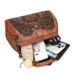 Carved Garden Rope-Handle Satchel - Image 17