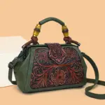 Carved Garden Rope-Handle Satchel - Image 6