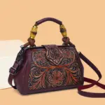 Carved Garden Rope-Handle Satchel - Image 7