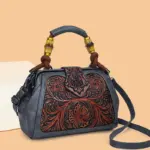 Carved Garden Rope-Handle Satchel - Image 8