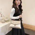 Carved Mandala Bamboo-Handle Satchel - Image 9