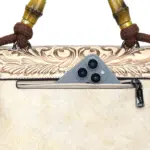 Carved Mandala Bamboo-Handle Satchel - Image 18
