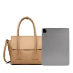 Structured satchel sized for a small tablet