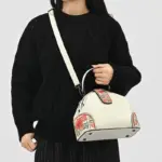 Folk Bloom Dome Crossbody Handbag - Image 6