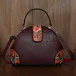Folk Bloom Dome Crossbody Handbag - Image 7