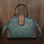 Folk Bloom Dome Crossbody Handbag - Image 10