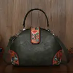 Folk Bloom Dome Crossbody Handbag - Image 12