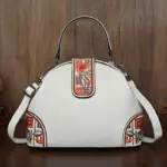 Folk Bloom Dome Crossbody Handbag - Image 13
