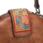 Folk Bloom Dome Crossbody Handbag - Image 15