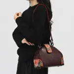 Folk Bloom Dome Crossbody Handbag - Image 4