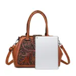 Grand Floral Embossed Shoulder Bag detail view 17