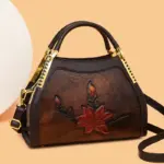 Lotus Bloom Vintage Handbag - Image 10