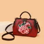 Peony Bloom Vintage Doctor Bag detail view 9