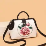 Peony Bloom Vintage Doctor Bag detail view 13