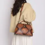 Vintage Mosaic Frame Satchel - Image 5