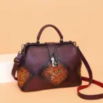 Vintage Mosaic Frame Satchel - Image 11