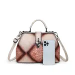 Vintage Mosaic Frame Satchel - Image 14