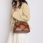 Vintage Mosaic Frame Satchel - Image 4