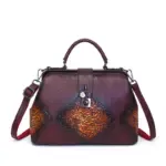 Vintage Mosaic Frame Satchel