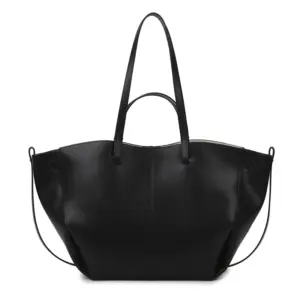 Black soft wing everyday tote bag