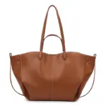 Coffee brown soft wing everyday tote bag