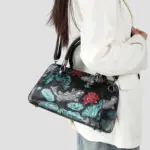 Croc-Embossed Dome Satchel detail view 4