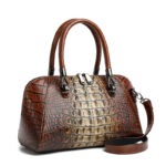 Croc-Embossed Dome Satchel detail view 11