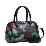 Croc-Embossed Dome Satchel detail view 12
