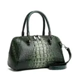 Croc-Embossed Dome Satchel detail view 13